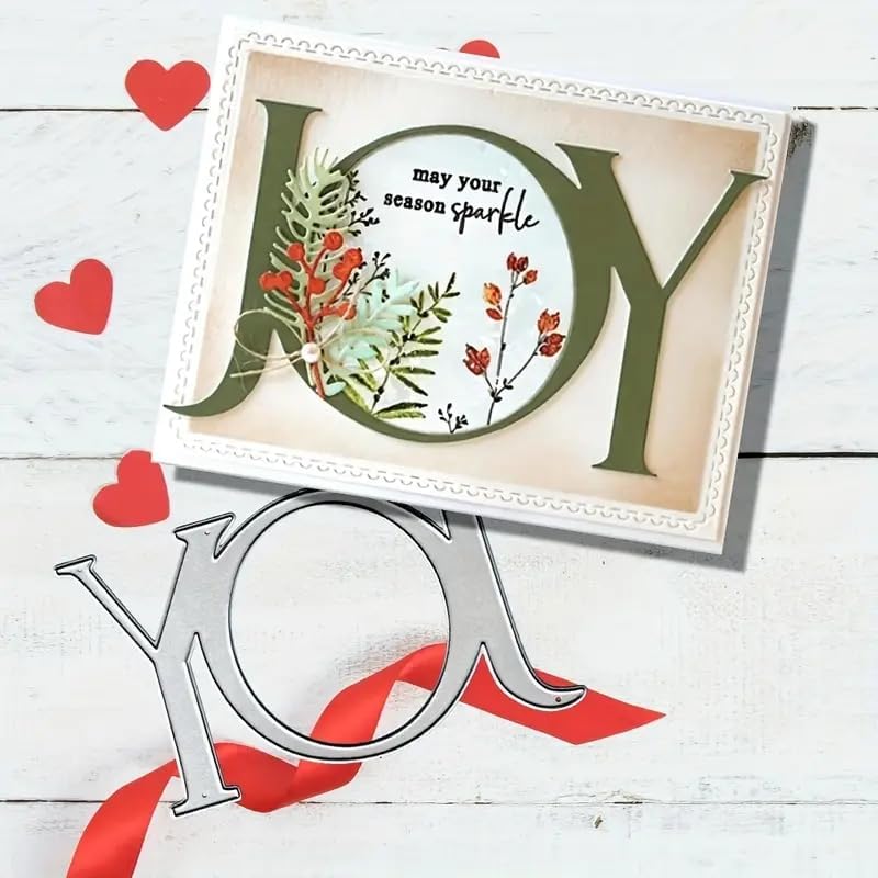 Feemkota Merry Christmas Joy Die Cuts for Card Making Christian Theme Stamps Cutting Dies for DIY Paper Scrapbooking Crafts Embossing Decorations - Image 2